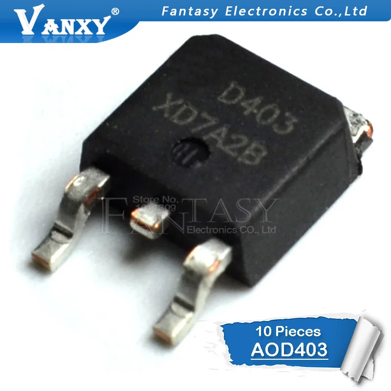 10 шт. D403 TO252 AOD403 TO 252 новая и оригинальная интегральная схема| |