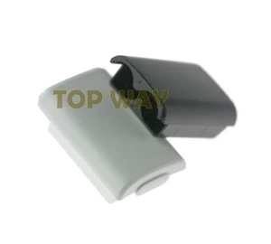 1 шт. Батарея крышка отсека для Xbox 360 Беспроводной контроллер черно-белый цвет задняя крышка чехол в виде ракушки пакет комплект для Xbox360