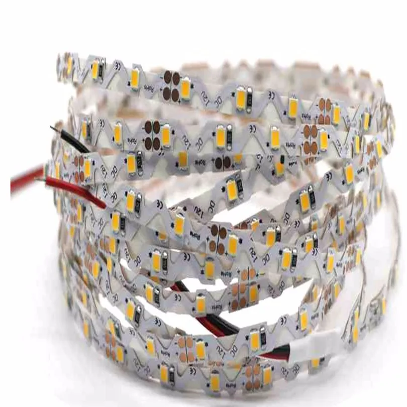 

S shape 2835 led strip Bendable Shapable Turn into Angles LED Strip Light 2835 SMD White S PCB 12V 5M 300LED