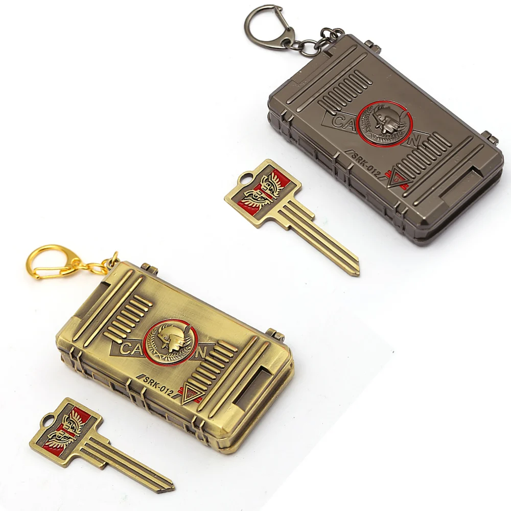 Игровые брелки выживания пистолет инструменты коробка сокровищ и ключ PUBG Battleground