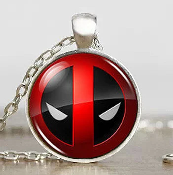 US Xmen Deadpool Супергерой мужское модное классическое ожерелье латунная сталь кулон