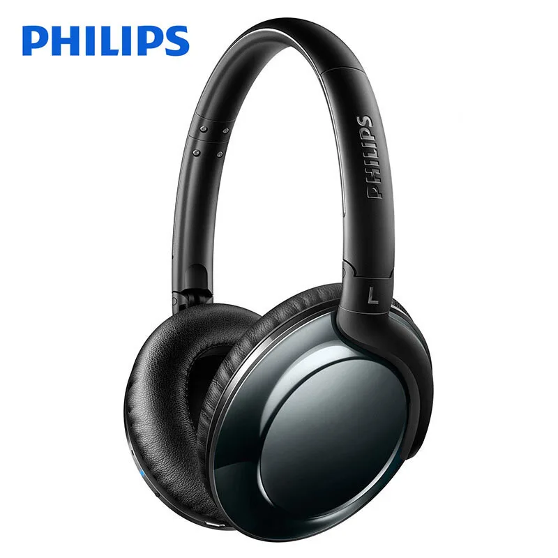 Оригинальная беспроводная гарнитура Philips SHB4805/bluetooth-наушники с регулятором громкости, стерео басы для Iphone X Galaxy Note 8