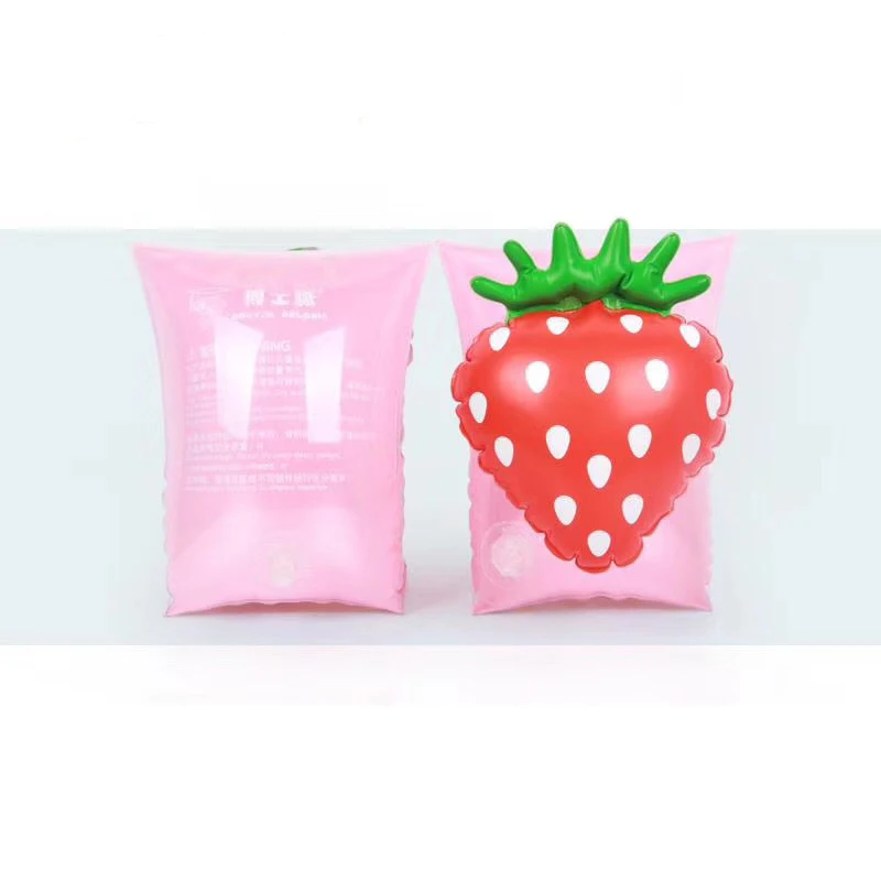 Strawberry YUYU кронштейн для малышей, плавательный круг, детский надувной бассейн, поплавок, плавательный рычаг, кольцо для безопасности, тренировочный круг для плавания, поплавок, кольцо с фламинго - Цвет: Strawberry