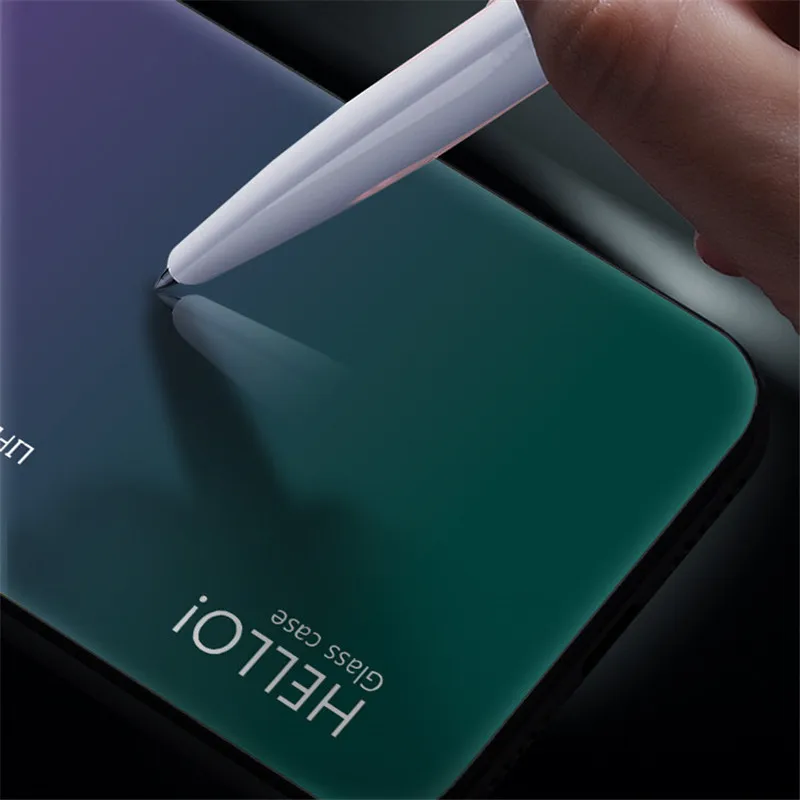 Модный прозрачный цветной чехол из закаленного стекла для Motorola Moto G6 Play, силиконовый чехол для Motorola Moto G6 Play, чехлы для телефонов