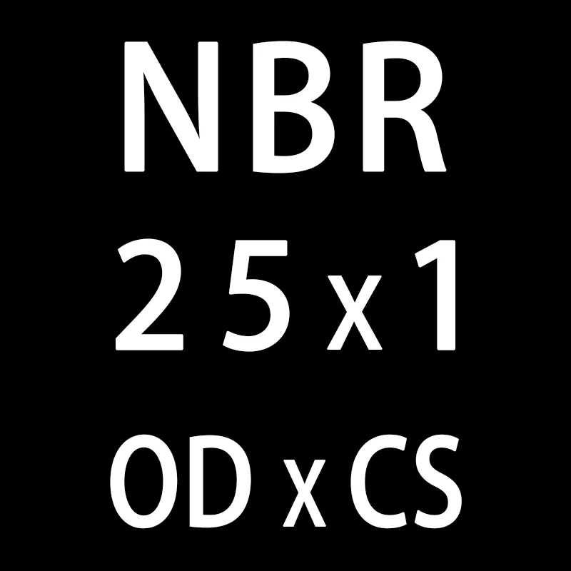 20 шт./лот резиновым кольцом черный NBR уплотнительное кольцо 1 мм Толщина OD22/23/24/25/26/27/28/30/35/40/50 мм колцеобразное уплотнение масла нитрила шайба - Цвет: OD25mm
