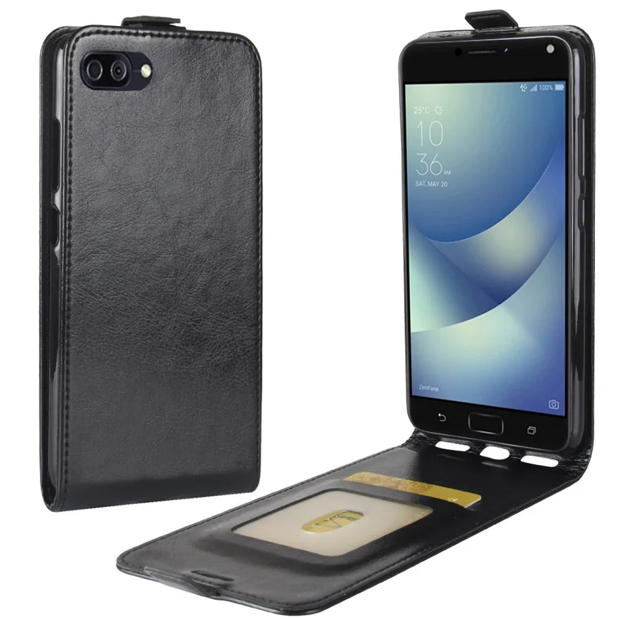 JFVNSUN Для Zenfone 4 Max чехол Ретро Кожаный силиконовый вертикальный защитный флип-чехол для Asus ZenFone 4 Max ZC554KL ZC520KL чехол s