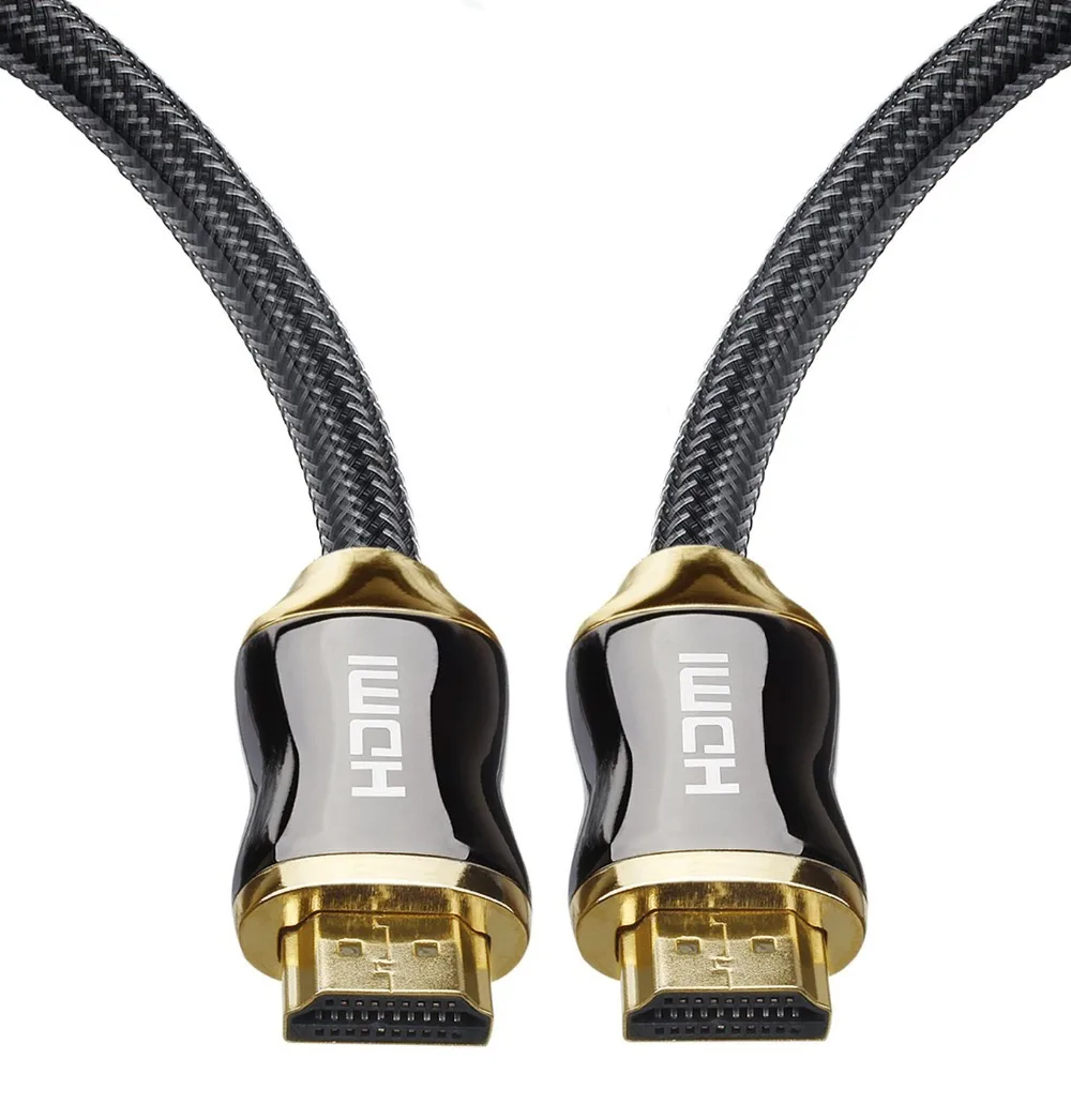 HDMI кабель для HDMI 2,0 версии с Ethernet 24K позолоченный штекер 3D 4k 2160P HDTV 50 см 1 м 2 м 3 м 5 м 15 м 20 м цифровой кабель HDMI