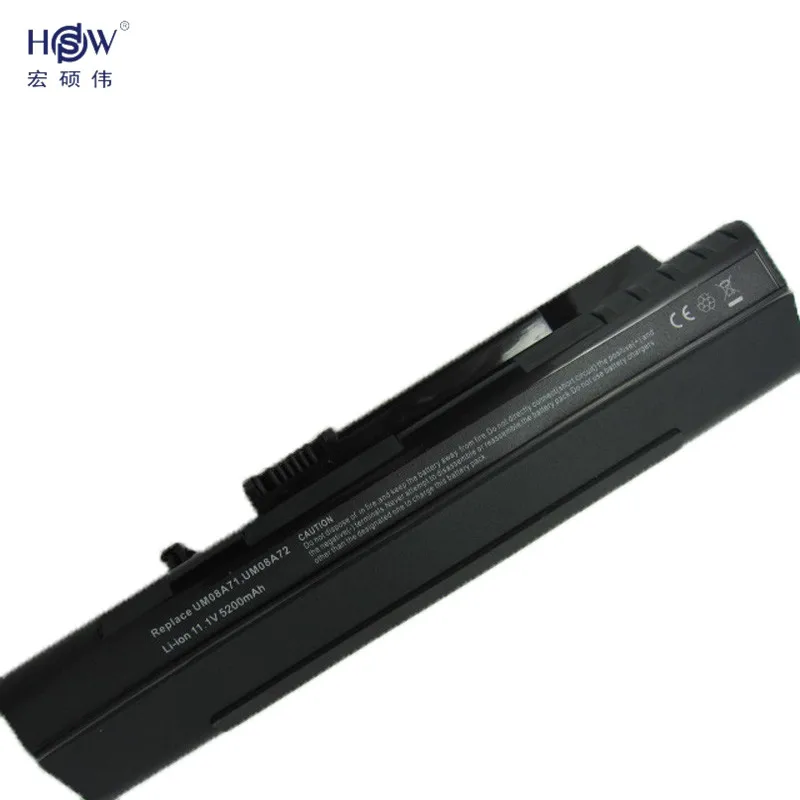 Аккумулятор HSW для Acer Aspire One A110 A150 D210 D150 D250 ZG5 UM08A31 UM08A32 UM08A51 UM08A52 UM08A71 UM08A72 UM08A73 черный 6