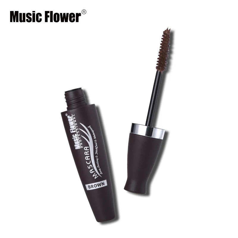 Натуральная Music Flower 5 цветов, тушь для ресниц и бровей Водонепроницаемый защита от пота дополнительные ресницы, Длительное Действие, Удлиняющая Тушь для ресниц синий макияж