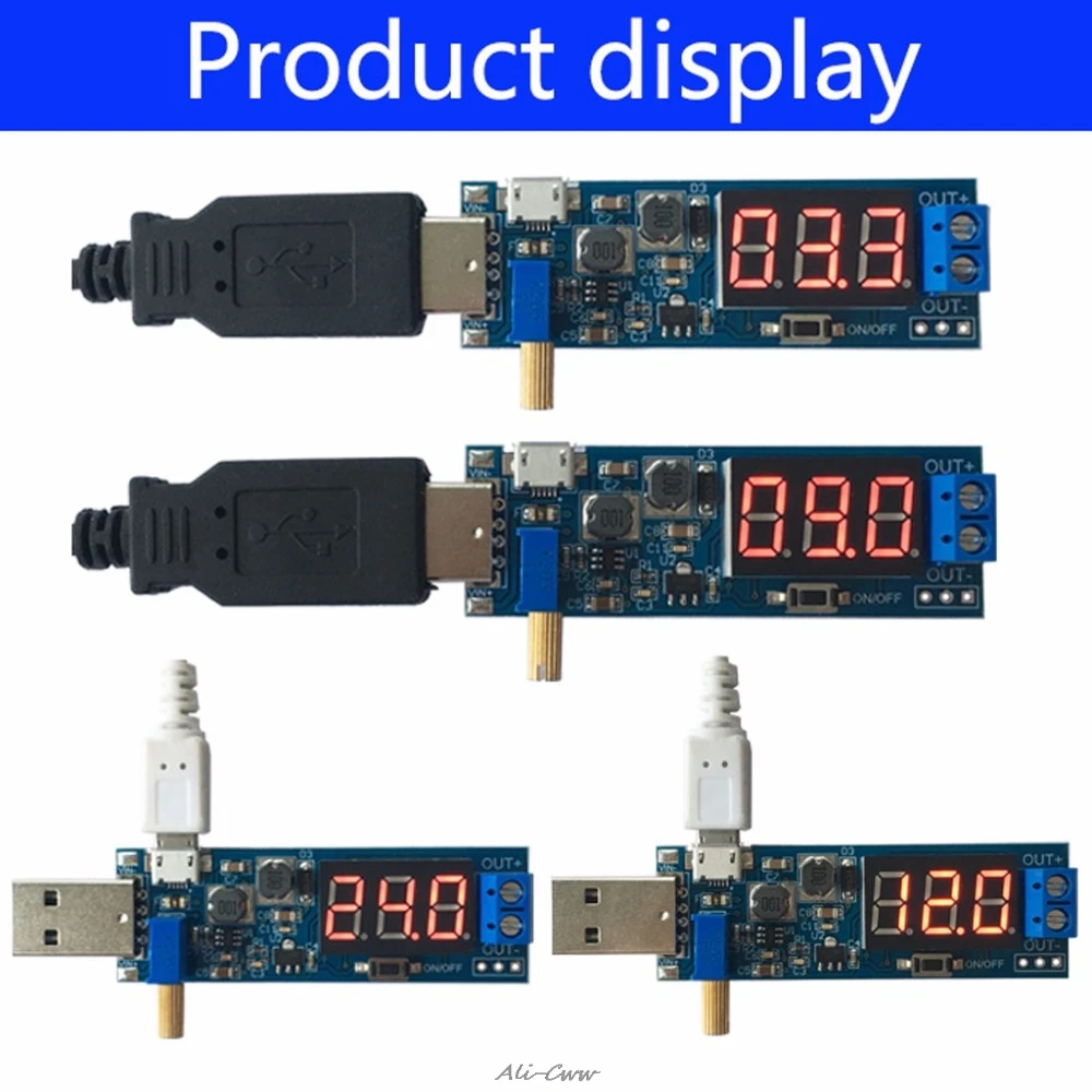 DC-DC 5 В до 1 2 в-24 в USB повышающий/понижающий модуль питания регулируемый
