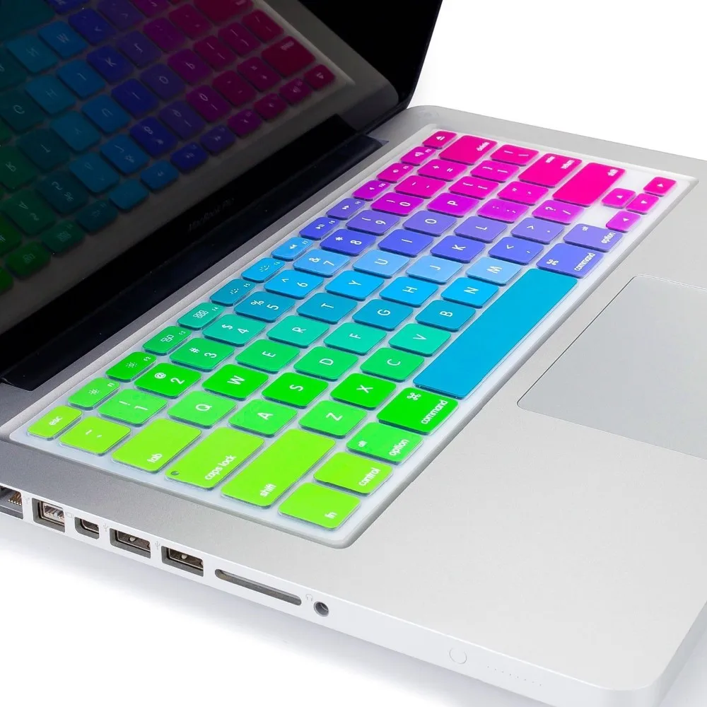 Английская силиконовая крышка клавиатуры США для Apple Macbook Air Pro retina 13 15 17 защитные наклейки для mac book ноутбук пленка