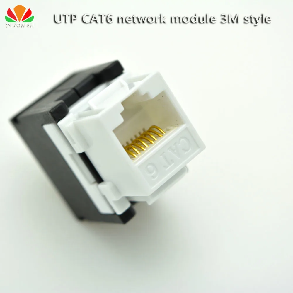 Preise UTP CAT6 Netzwerk Modul 3M Stil 180 Draht Werkzeug-freies RJ45 Stecker Gold-überzogene Informationen Buchse IO Kabel Adapter Keystone Jack
