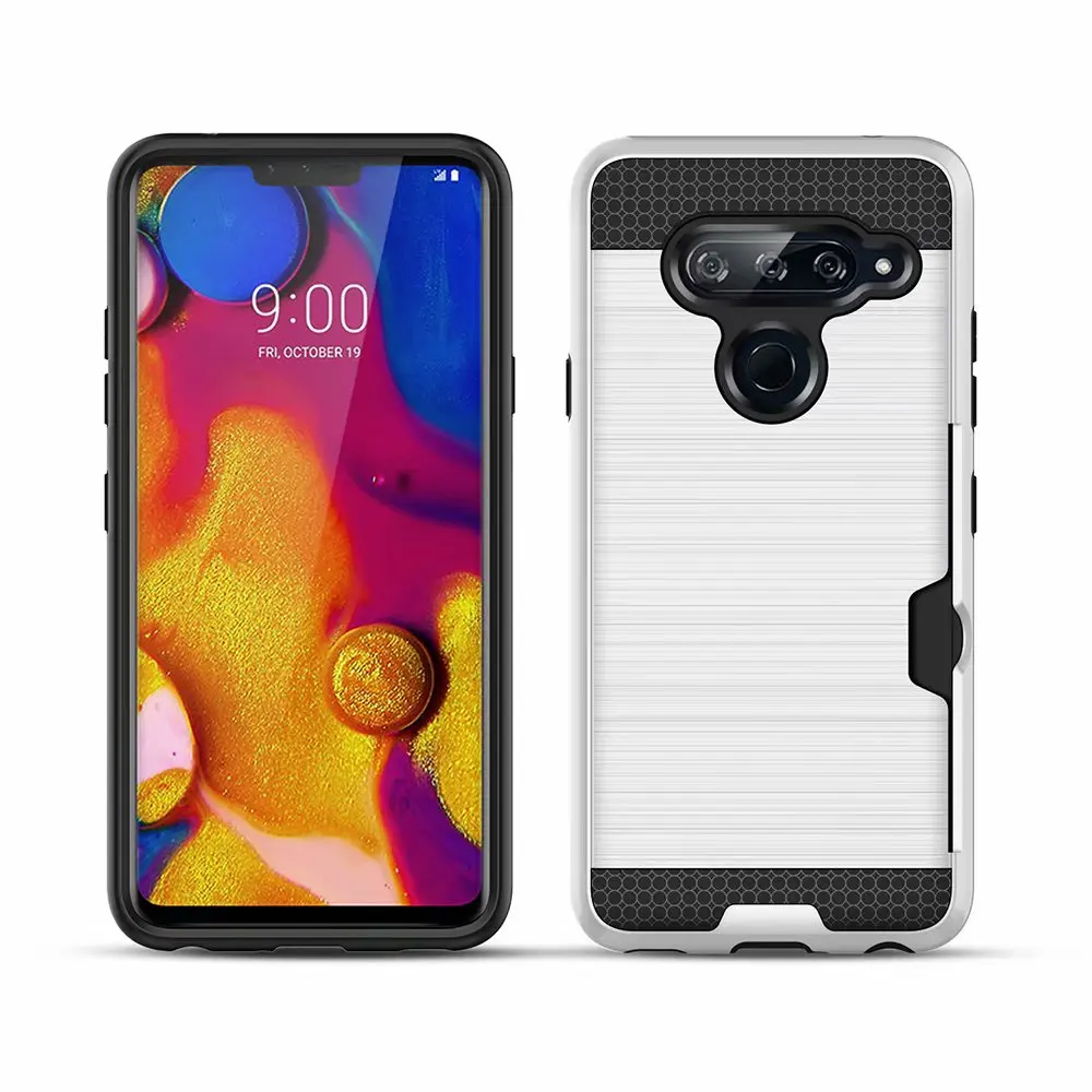 Чехол для LG G6 V30 V40 Жесткий из ТПУ и поликарбоната с рисунком проволоки 20 шт./лот |