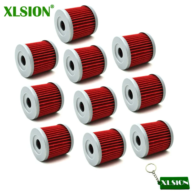 XLSION 10x масляные фильтры для Suzuki DRZ 400 400E 400S 400SM LTZ400 LTR450 LTZ LTR 450 QUADRACER ATV внедорожный
