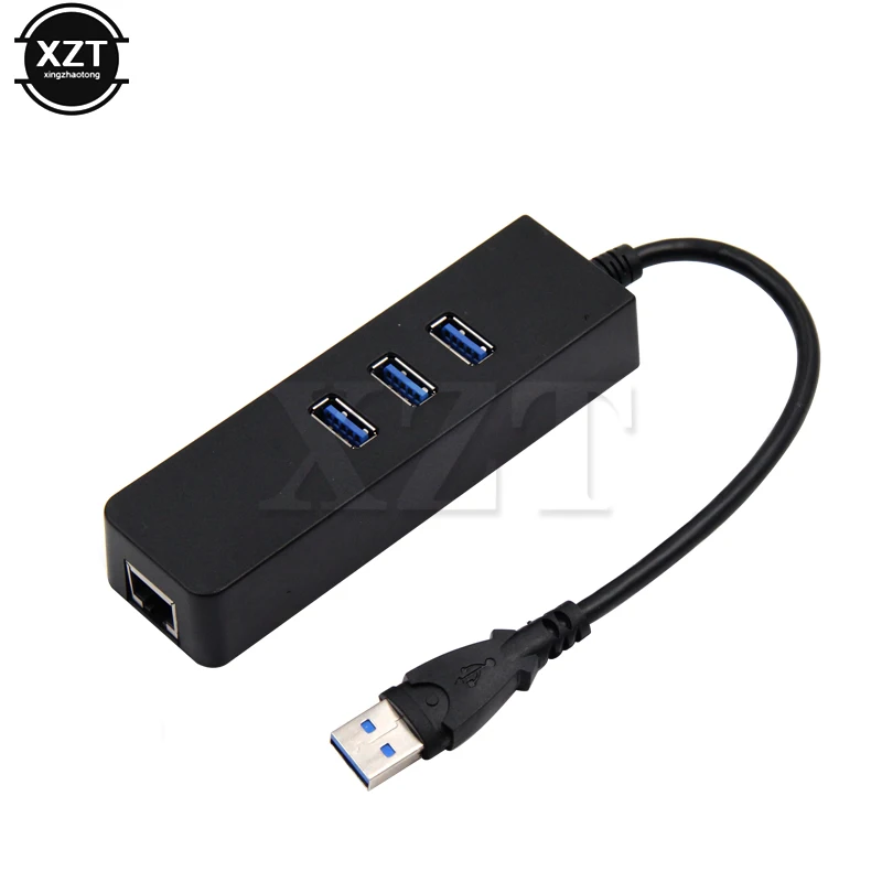 3 Порты USB 3,0 концентратор для RJ45 10/100/1000 Мбит/с Gigabit Ethernet LAN1 проводной Интернет сетевая карта USB WI-FI адаптер для Windows, Mac