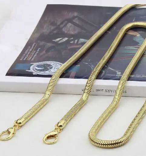 Gold IMIDO большая акция 120 см аксессуары для сумок с металлической цепочкой на ремне через плечо маленькая сумка-мессенджер с ручками Золото Серебро STP067 - Цвет: Gold
