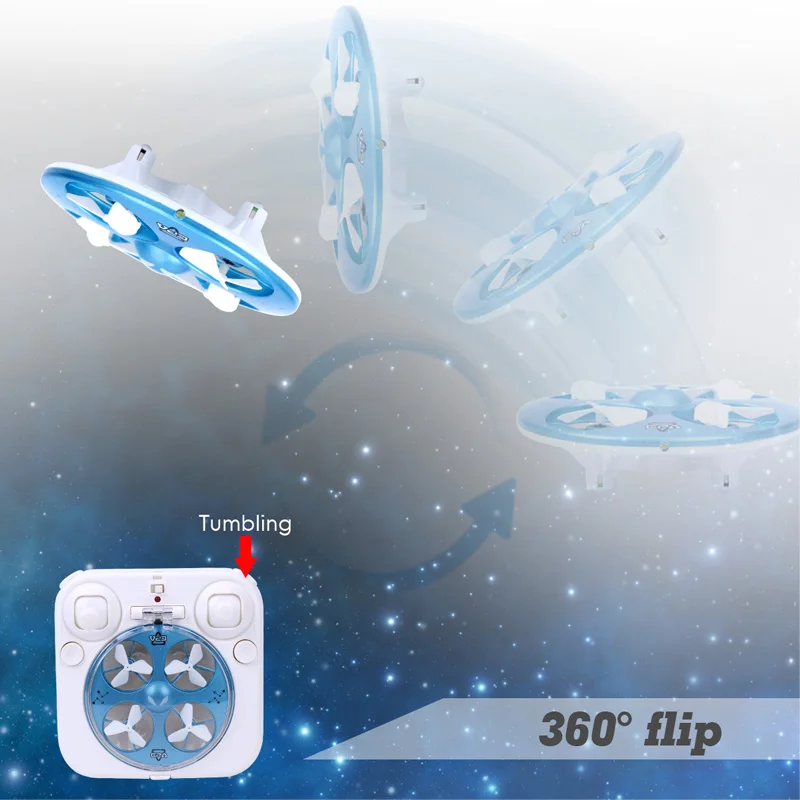Новейший дизайн модный стиль вертолет мини нано RC 3D Дрон НЛО Безголовый режим 360