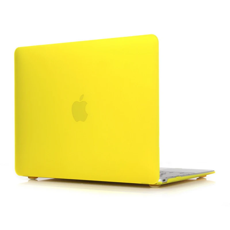 Прорезиненный кристалл/матовый Прочный чехол для ноутбука чехол для Macbook Pro 13 15 retina Air 11 13+ крышка клавиатуры с логотипом