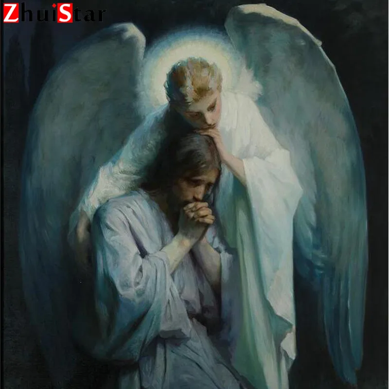 5D DIY Diamond Embroidery Angel Female Painting Mosaic Cross Stitch Home Decoration Accessories Digital Picture ZWQ | Дом и сад