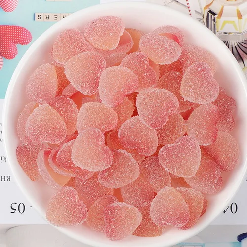 12 CCINEE 1 шт. моделирование желе конфеты в форме сердца для DIY микро пейзаж материал смолы аксессуары - Цвет: 12