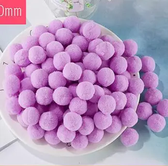 26light purple 100 шт. 10/15/20/25 мм Мини пышная Нижняя Pom Poms помпонами ручной работы для детей игрушки свадебный Декор DIY товары для шитья и рукоделия - Цвет: 26light purple