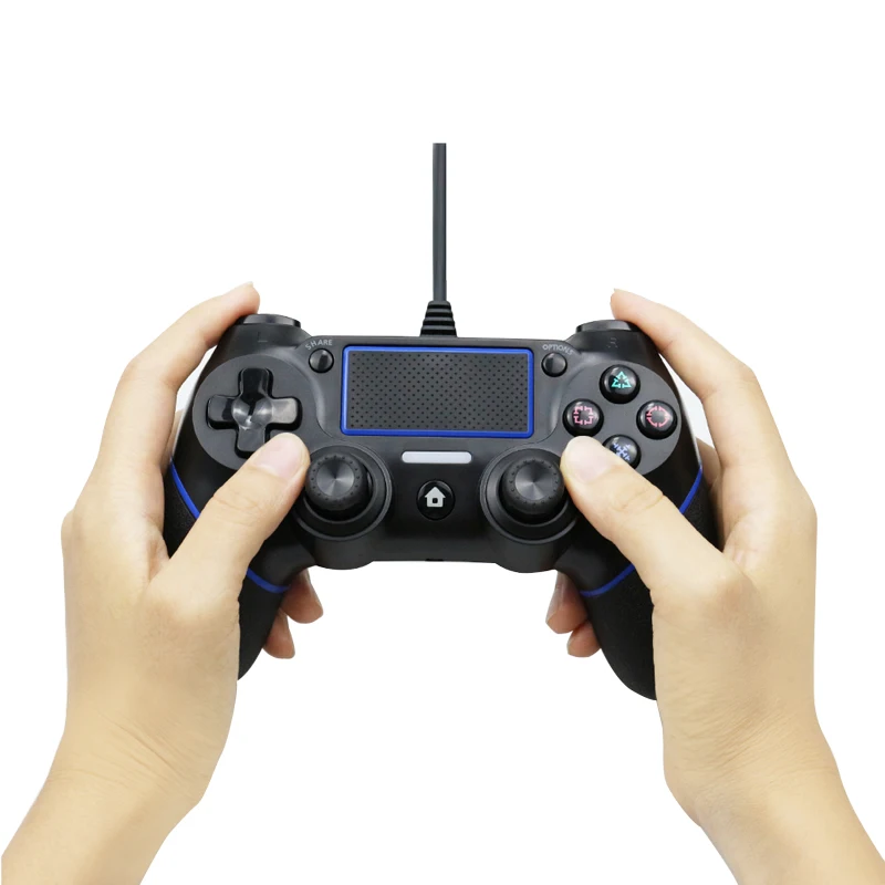 Проводной USB контроллер для консоли PS4 с кабелем 2,2 м для консоли PS3 для Playstation для Dualshock 4 Вибрационный геймпад