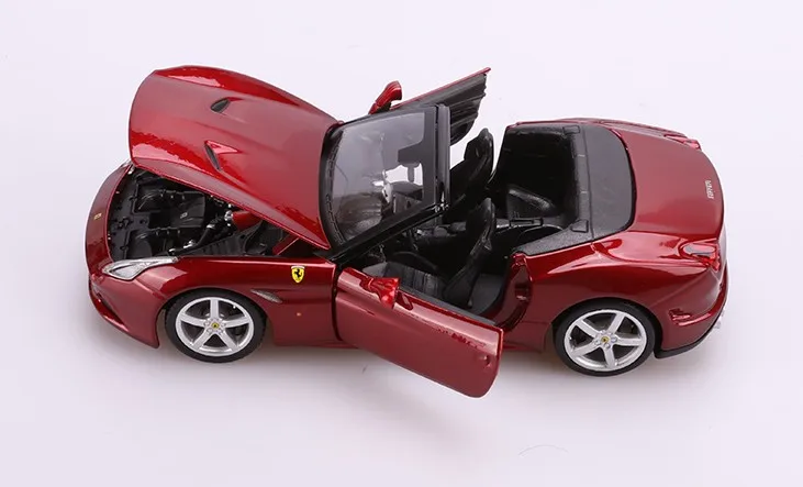 1:24 Ferari California T образная модель автомобиля из сплава винно красная