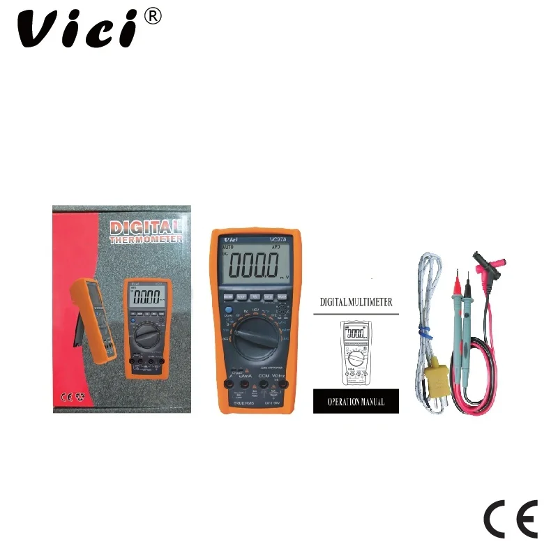Цифровой мультиметр VICI VC97A ЖК дисплей Автоматический диапазон DMM AC DC вольтметр