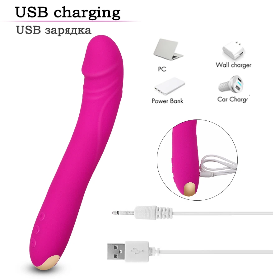Khalesex массажер G Spot фаллоимитатор вибратор силиконовый эротический секс игрушка