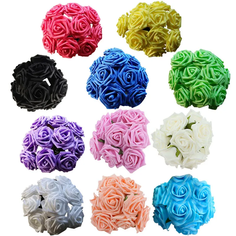 10 шт. искусственные розы из пенополиэтилена 11 цветов|pe foam|flower weddingbouquet rose |
