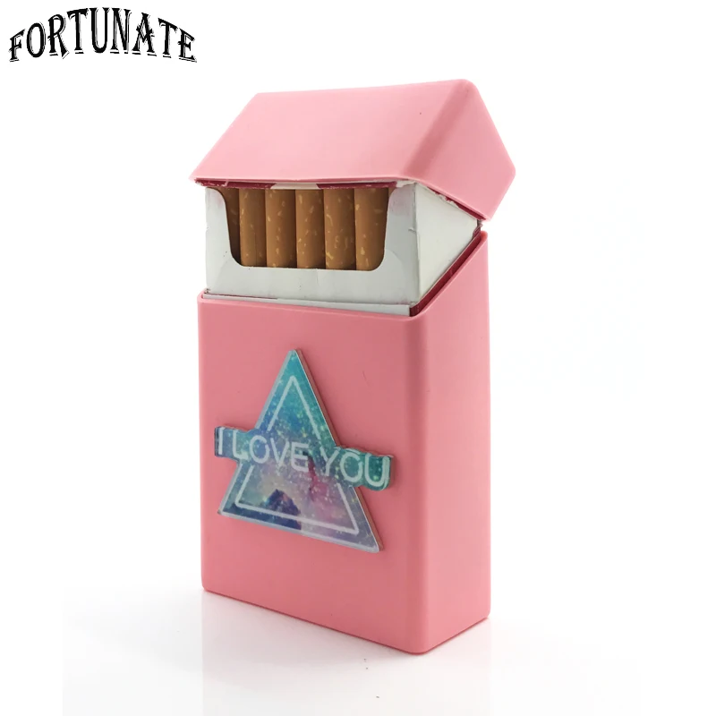 Новинка значок любовь силиконовая сигаретная Коробка Чехол для сигарет