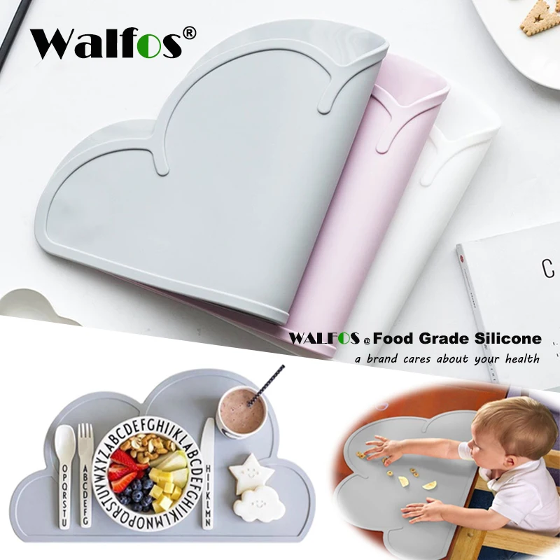 Walfos,, пищевой силиконовый коврик, для малышей, для детей, жаростойкий коврик, жаростойкий силиконовый коврик для стола, коврик для столовой