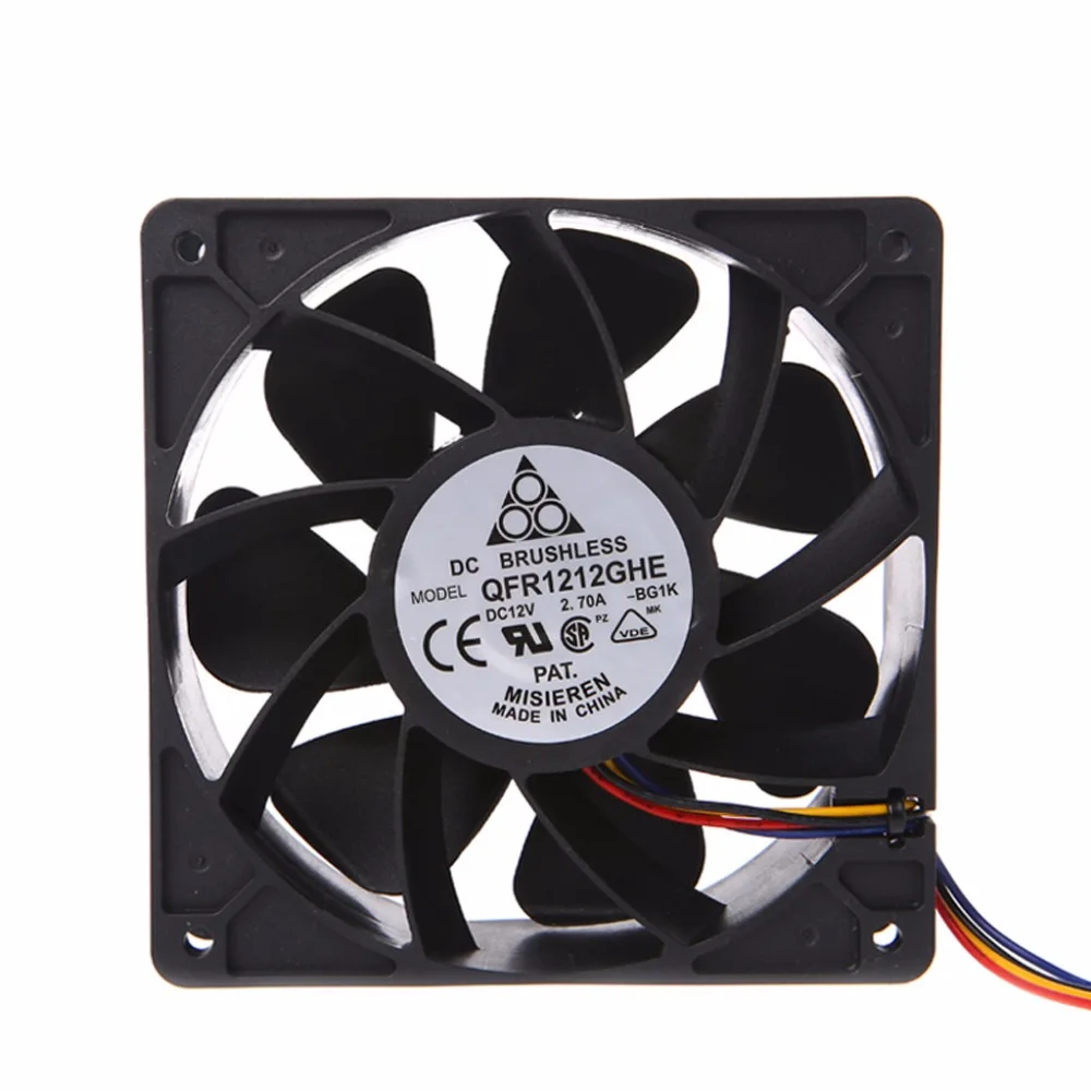 120x120x38 мм Бесщеточный вентилятор охлаждения DC12V 2.7A с 7 лезвиями 12038 Для Delta