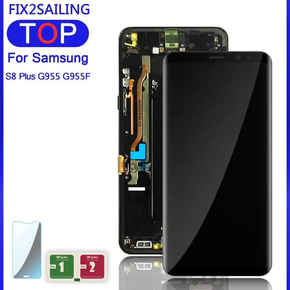 ЖК дисплей для Samsung Galaxy S8 Plus G955 G955F G955A G955T G9550 100% протестированный рабочий