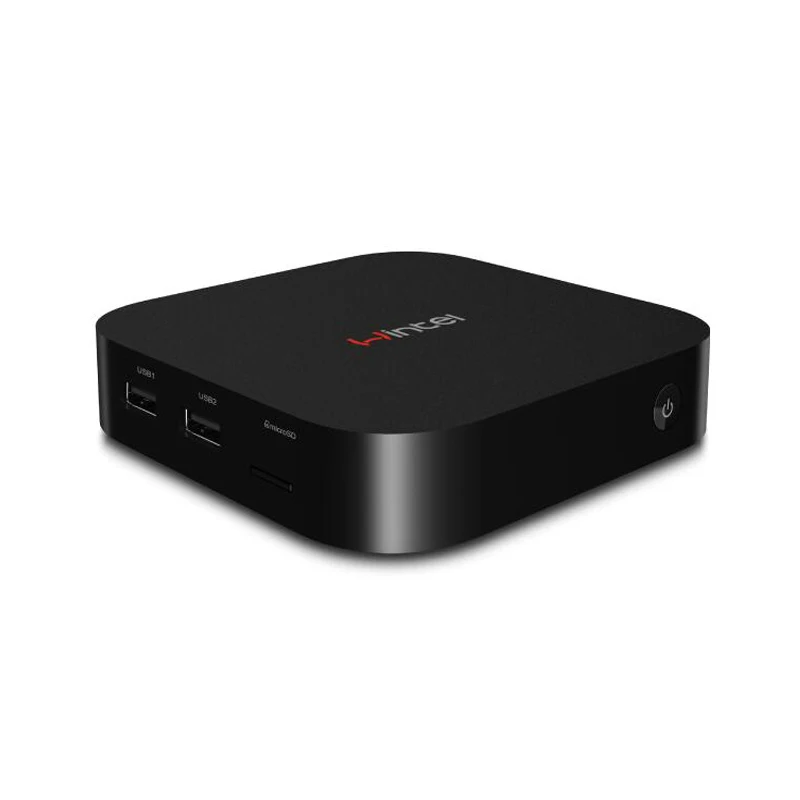 Wintel W8 Мини ПК ТВ коробка с Windows10 ядерным процессором Intel Atom Z3735F Процессор 2 Гб