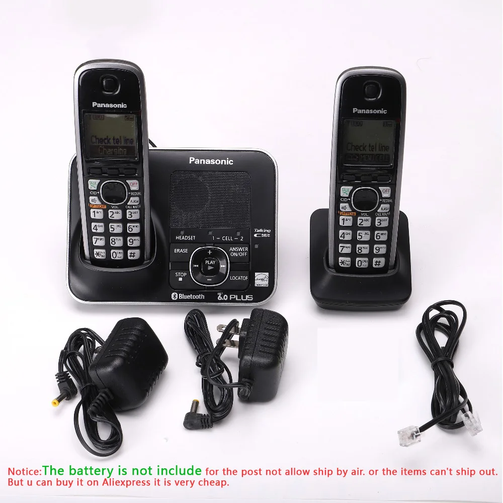 bluethooth fuction dect 6 0 digital cordless landline telephone with answer system call id handfree home wireless phones black free global shipping