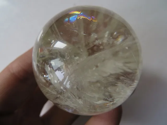 Цитрин натуральный кварц РАДУГА шар хрустальный ОРБ Исцеление 130 г | Дом и сад