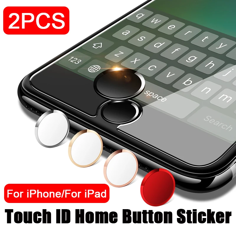Универсальная наклейка на кнопку «домой» на для iphone 8 Plus 7 6s 6 Plus 5S SE для iPad, алюминиевая защита от отпечатков пальцев Touch ID, полное покрытие