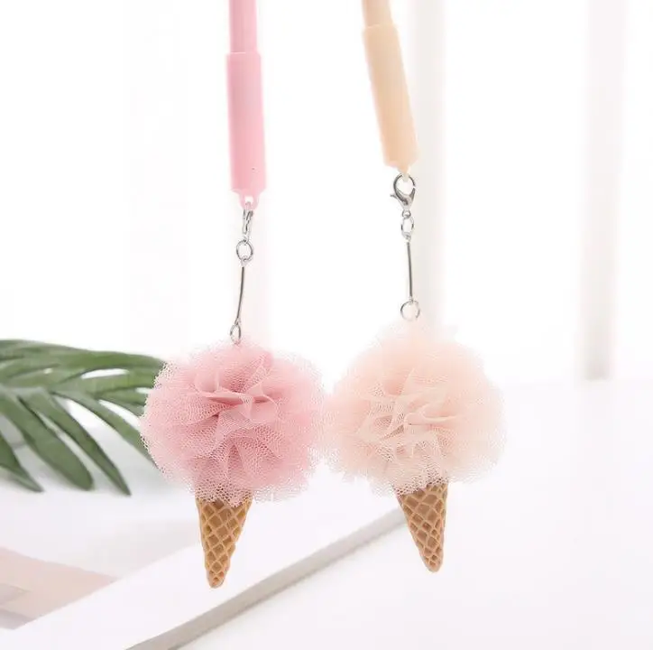 4 шт. Хит яркие цвета креативная ручка для мороженого с цветами Kawaii гелевая