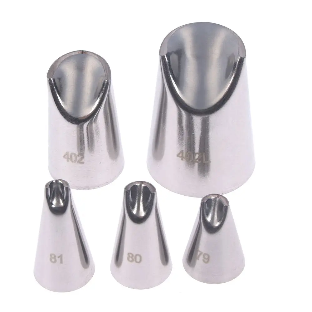 5 шт./компл. Лепестковые насадки из нержавеющей стали для глазирования