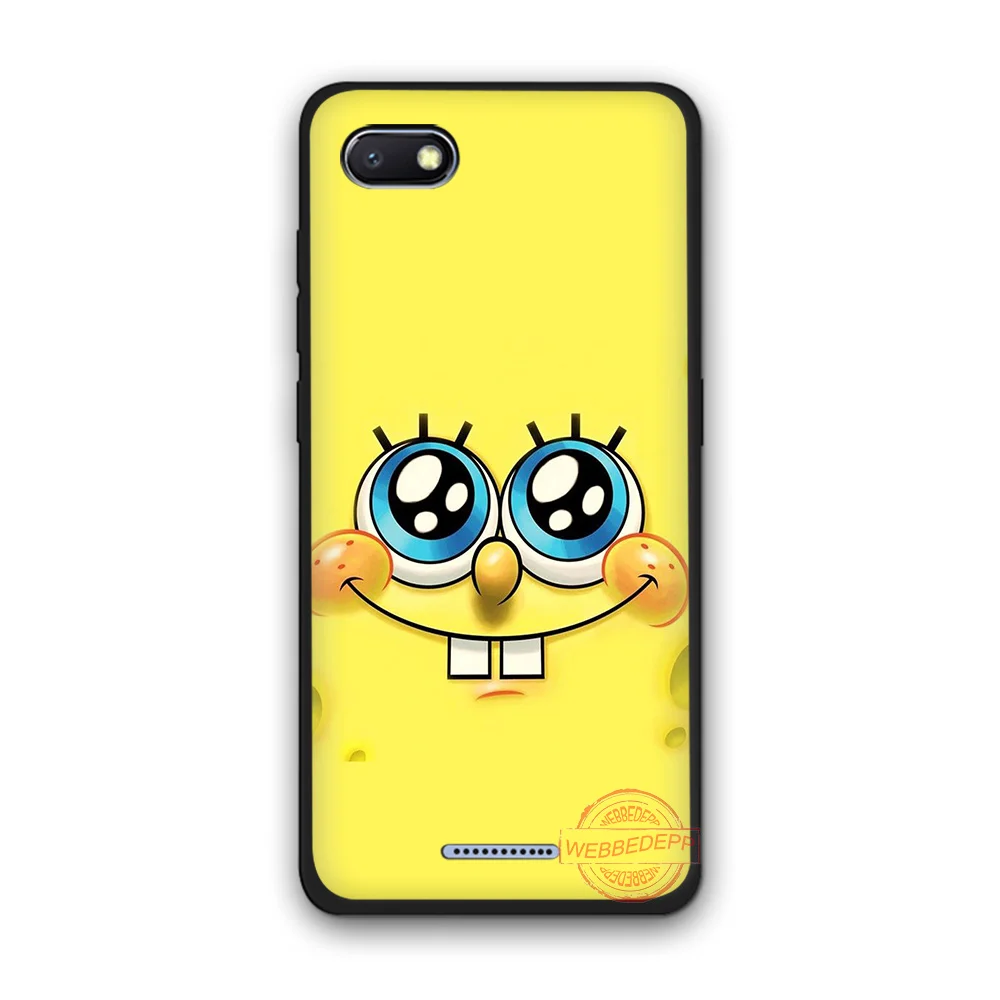 WEBBEDEPP &quotГубка Боб&quot TPU чехол для телефона чехол-накладка Redmi Note 6Pro 7Pro 4A 4X 5 5A 6A 8A 7 S2