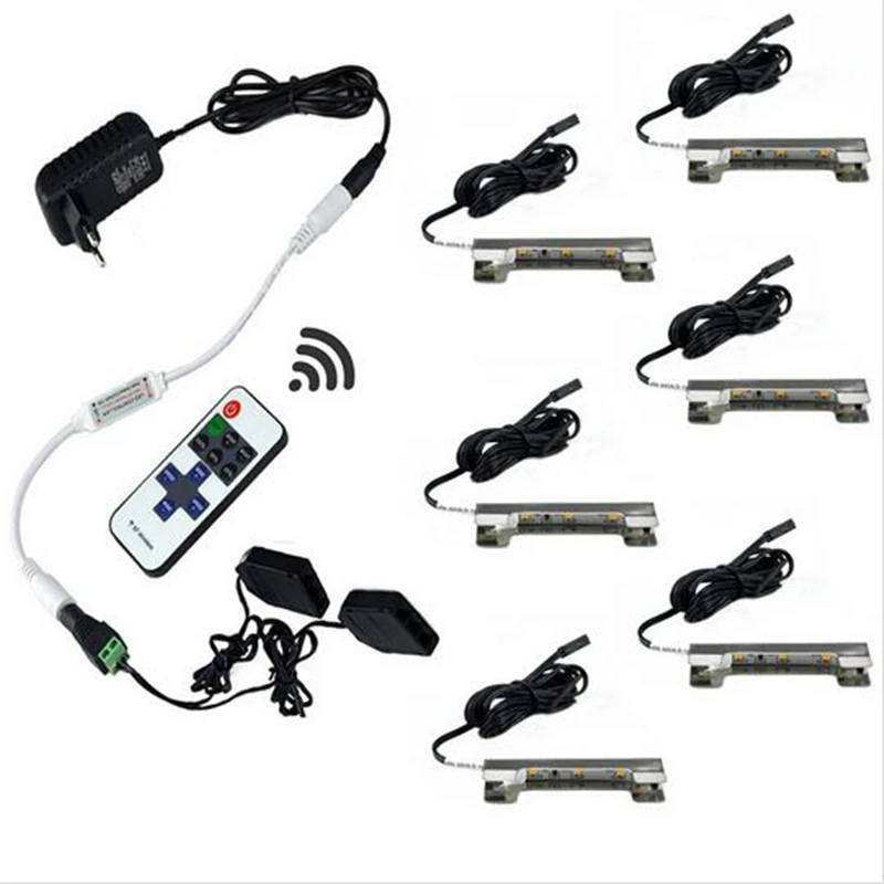 Светодиодные лампы для шкафа со стеклянной кромкой задняя сторона зажим полоса