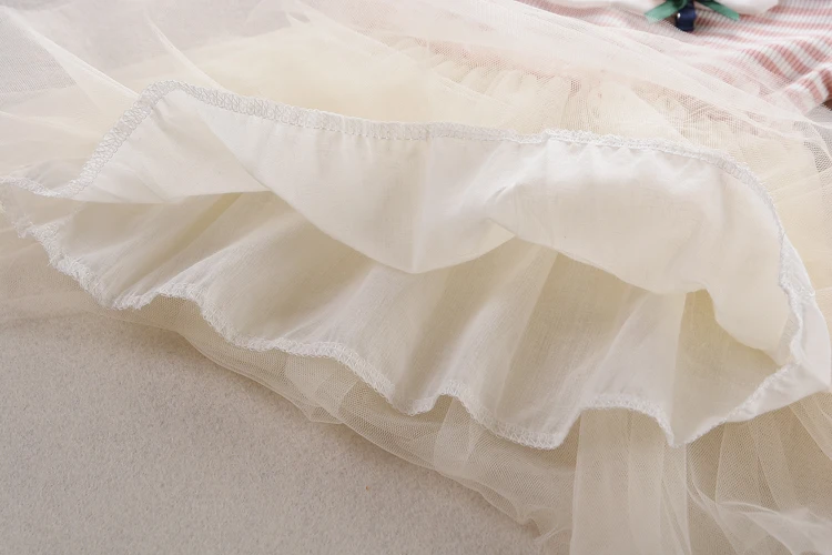 Girls summer dresses kids fashion cotton striped mesh dress children princess for girls party clothing 0-3Y 2019 | Детская одежда и