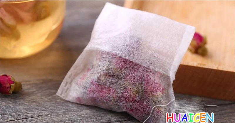 Экологический натуральный складной чайный пакетик из кукурузного волокна, PLA, фильтры для чая, травяные чайные фильтры, 100 шт./лот