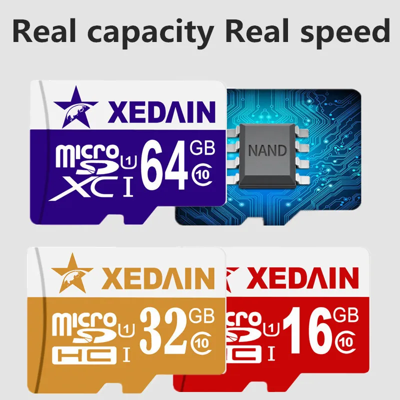 XEDAIN хорошее карты памяти Micro SD быстрее SDXC Class10 16 ГБ 64 32 Class 10 для телефона Камера
