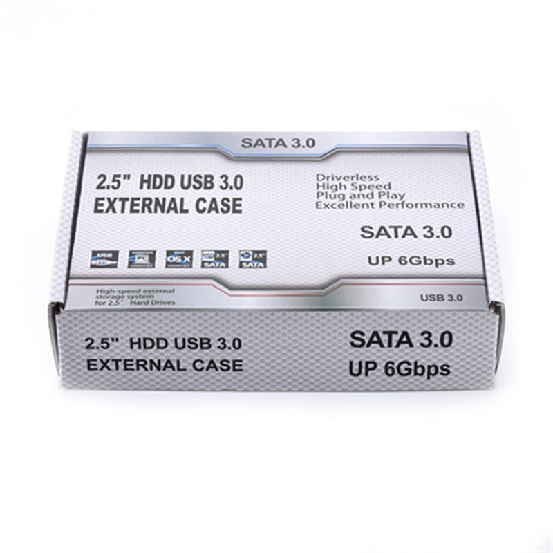 2," USB3.0 SATA3.0 HDD жесткий диск Корпус для внешнего жесткого диска инструмент бесплатно 6 Гбит/с поддержка 3 ТБ UASP протокол