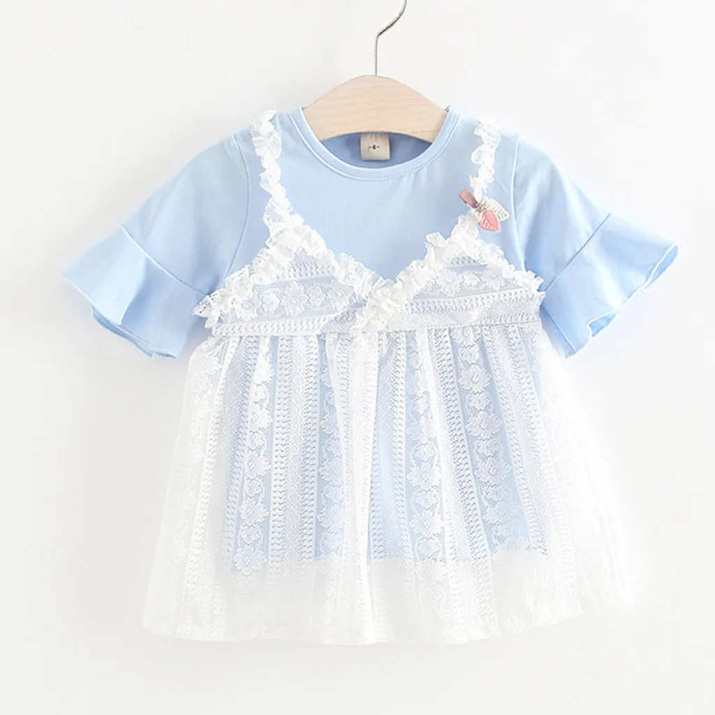 Детские платья для девочек кружевное Тюлевое платье принцессы с цветами одежда