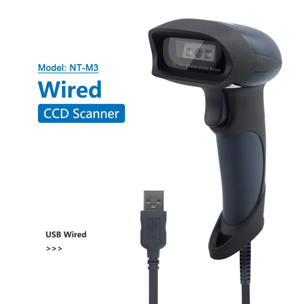 NT-M3 Wired CCD NETUM NT-M1 Ручной 1D лазерный сканер штрих-кодов и NT-M3 USB CCD штрих-код считыватель супермаркет для POS системы - Цвет: NT-M3 Wired CCD