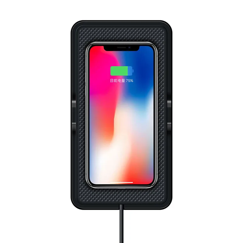 Turataqi Беспроводной автомобиля Зарядное устройство Pad для iPhone 8 10X7 6 S Plus samsung S6 S7 S8