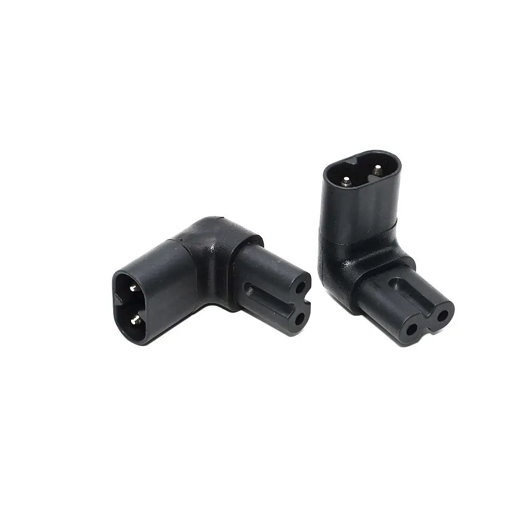 IEC 320 2-Pin C7 Female To C8 Male Прямоугольный адаптер переменного тока